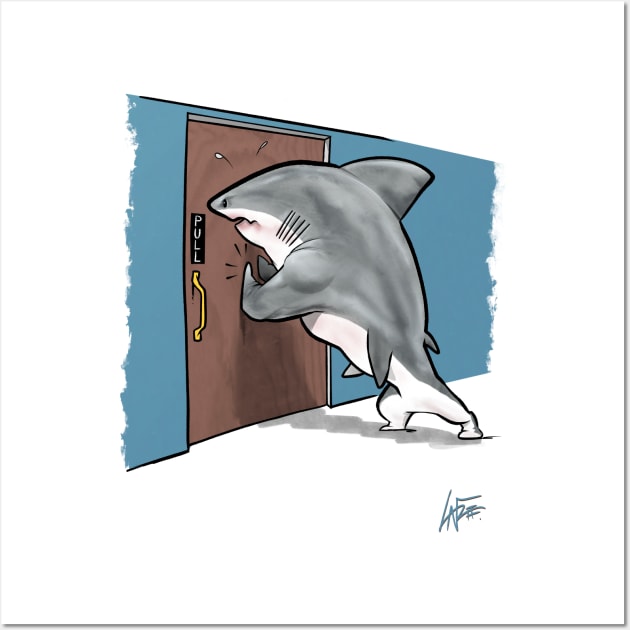 World’s Worst Pull Shark Wall Art by LaFree